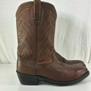 Durango Mens Brown Leather Cowboy Western Boots Size 12EE TR674